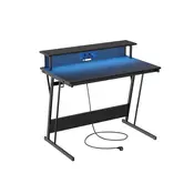 Songmics Igralna miza 60x120x76 cm Črna