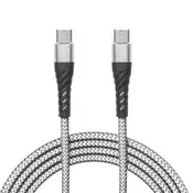 Delight Type-C - Type-C podatkovni kabel 1m bijeli 55435-1