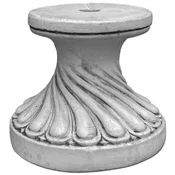 Casa Padrino baroque pedestal gray A� 39 x H. 34 cm - Magnificent garden pedestal in baroque style - Round garden decoration stone base - Baroque garden decoration - Baroque patio decoration