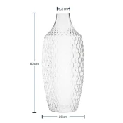 VAZA POESIA 60cm prozirna
