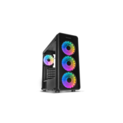NOX Caja Nox Hummer TGM Rainbow ATX 1XUSB3.0 2XUSB2.0 Negro RGB, (20598864)