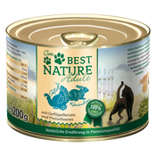 Varčno pakiranje Best Nature Cat Adult 12 x 200 g - Perutnina in kunec