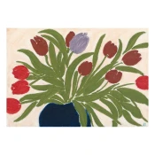 Plakat 70x50 cm Tulips in a Blue Vase – Anine Cecilie Iversen – The Poster Club
