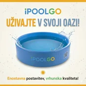 IPoolGo okrogli bazen 4,6 m x 1,2 m | Modra Barva | s tlačilko, črpalko s peščenim filtrom in stopnicami | Nepozabna Vodna Pustolovščina Na Domačem Vrtu!