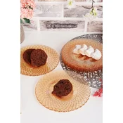 Hermia Set dezertnih tanjira, 6 komada, Smedi
