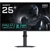 Gigabyte Gejming monitor G25F2, 24.5, FHD, IPS, 200 Hz, Crni