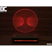 3D lampa Vrtlog, crveni
