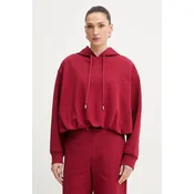 Trussardi pulover s kapuco ženski bombažen