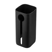 Plastic sleeve for food storage containers, 10.4 x 10.4 x 20.6 cm, bla