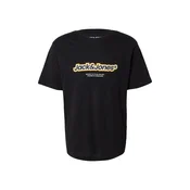 JACK & JONES Majica JWHVESTERBRO NEWTON zlato-rumena/črna/bela