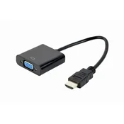 Gembird A-HDMI-VGA-04 VIDEO Adapter HDMI to VGA HD15, M/F, Black