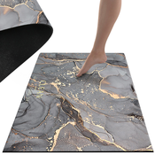 Kupaonski perivi neklizajuci tepih 80x50cm od sivog mramora