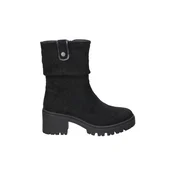 Refresh za ženske. 17302103-NEGRO Škornji 173021 črni (36), Črna, 3 do 5 cm, Zip, Priložnostno