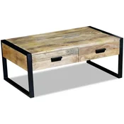 Stol za kavu sa 2 ladice Cvrsto Mango drvo 100x60x40 cm