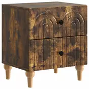 vidaXL vidaXL Nočna omarica Dimljen hrast 43 x 34,5 x 48 cm Inženirski les, (5000209572)