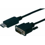 DisplayPort/DVI prikljucni kabel [1x DisplayPort-utikac 1x DVI-utikac 24+1-pol.] 1m, c