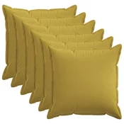 vidaXL Prevleka za blazino 6 pcs HOUTEN Svetlo zelena 55 x 55 cm