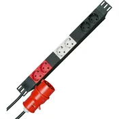 Kopp Vtična letev 19 palčna (48,26 cm) 6-delna črne barve, sive barve, rdeče barve CEE-vtič Kopp 930105013