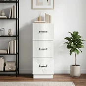 Ormar s ladicama Bijela visokog sjaja 33 x 34,5 x 87 cm
