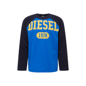 DIESEL Majica RAGLEN, modra