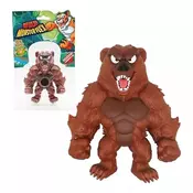Monsterflex Divje živali – raztegljiva figura: Grizz Lee – medved