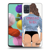 Crna silikonska maskica za Samsung Galaxy A51 A515F - Crossfit girl - nickynellow