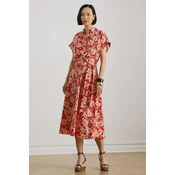 LAUREN RALPH LAUREN Srajčna obleka 200P08692001 Rdeča Regular Fit