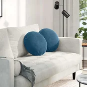 Jastucici za sjedenje 2 pcs Plava O 40 x 13 cm Baršun
