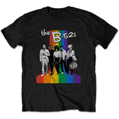 The B-52s Majica Rainbow Stripes Unisex Black S
