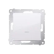 Enopolno stikalo z LED osvetlitvijo (modul) 10AX, belo Simon54