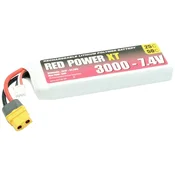 Red Power Red Power lipo akumulatorski paket za modele 7.4 V 3000 mAh mehka torba XT60, (20641642)