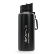 Steklenica za vodo Lifestraw Go Stainless Steel - black
