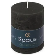 shumee Rustikalna stebrna sveča Spaas 70/95 mm 35 h, črna