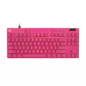 Logitech G PRO X TKL Rapid Gaming Keyboard, Pink, US