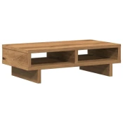 vidaXL Stalak za monitor boja hrasta 50x27x15 cm konstruirano drvo
