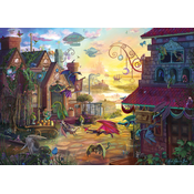 Schmidt - Puzzle Rose Cat Khan: Zmajeva pošta - 1 000 kosov