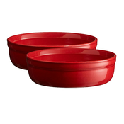 Set skled na Creme Brulée O 12 cm rdeče Burgundija Emile Henry