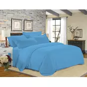 Ljubki dom Hotelska posteljnina iz mikrovlaken JASMINE PURE svetlo modra - črta 2 cm Dimenzije posteljnine: 70 x 90 cm | 140 x 200 cm