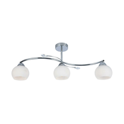 Luster na šipci CONNOR 3xE27/15W/230V sjajni hrom/bela