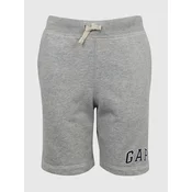 Grey boys shorts sweatpants logo GAP