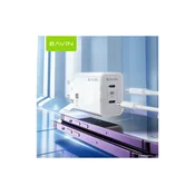 BAVIN punjac 36W 2x Type-C bela