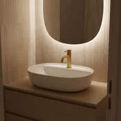 Pultni umivalnik REA Aura 51 White Matt