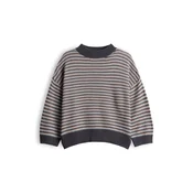 OPUS Pulover Peipina rjava/grafit/pastelno zelena/off-bela