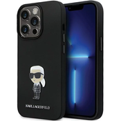 Karl Lagerfeld KLHCP14XSMHKNPK iPhone 14 Pro Max 6.7 black Silicone Ikonik Metal Pin (KLHCP14XSMHKNPK)