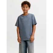 Jack & Jones Junior Majica JJEStar temno siva / bela