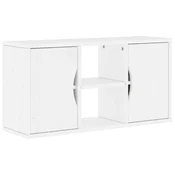 Vidaxl TV omarica ODDA bela 79x24x40 cm masivni les bor