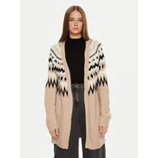 Brave Soul Pletena jopica LKC-555FAROEA Bež Regular Fit