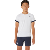 Majica za djecake Asics Tennis Short Sleeve Top - brilliant white/midnight