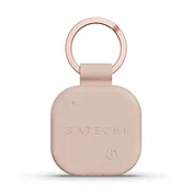 Satechi Sledilnik Satechi, združljiv z Apple Find My, v obliki ključnika iz veganske usnje ST-LKCFR v barvi desert rose