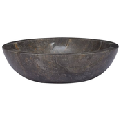 vidaXL Umivalnik siv O40x12 cm marmor